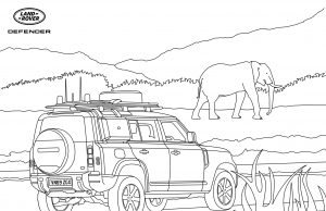 Colorea al nuevo Land Rover Defender